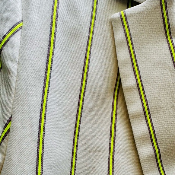 BANANA REPUBLIC Cream and Green Blazer Tailored Fit 12 - Picture 5 of 5